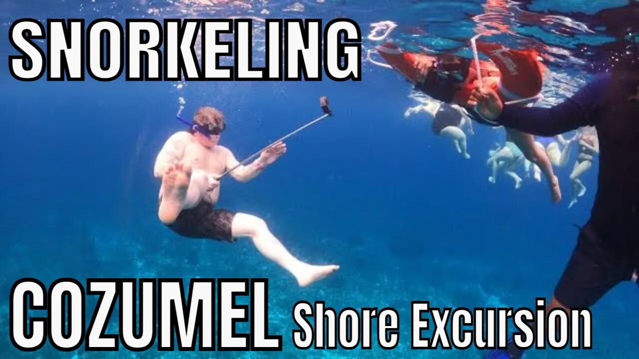 SNORKELING in COZUMEL - Catamaran Sail and Snorkel Shore Excursion ||94||