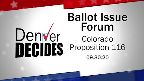 Denver Decides forum: Proposition 116 – State Income Tax Rate Reduction