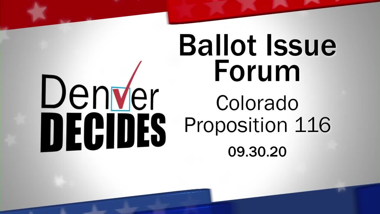 Denver Decides forum: Proposition 116 – State Income Tax Rate Reduction