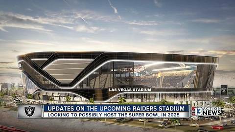 Las Vegas Stadium looking to host 2025 Super Bowl