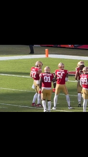 49ers Nick Bosa Celebrates With The Trump Dance