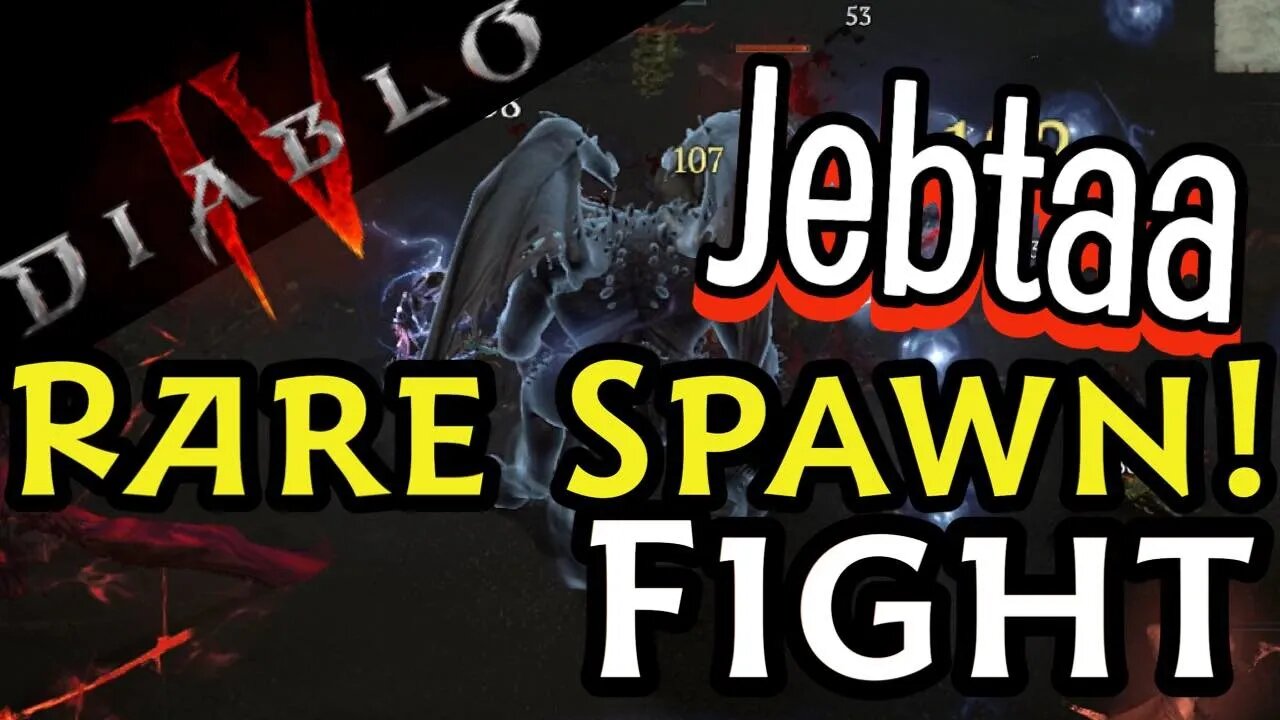 Diablo 4 Jebtaa Rare Spawn Fight/Location Demon Crafting Loot!