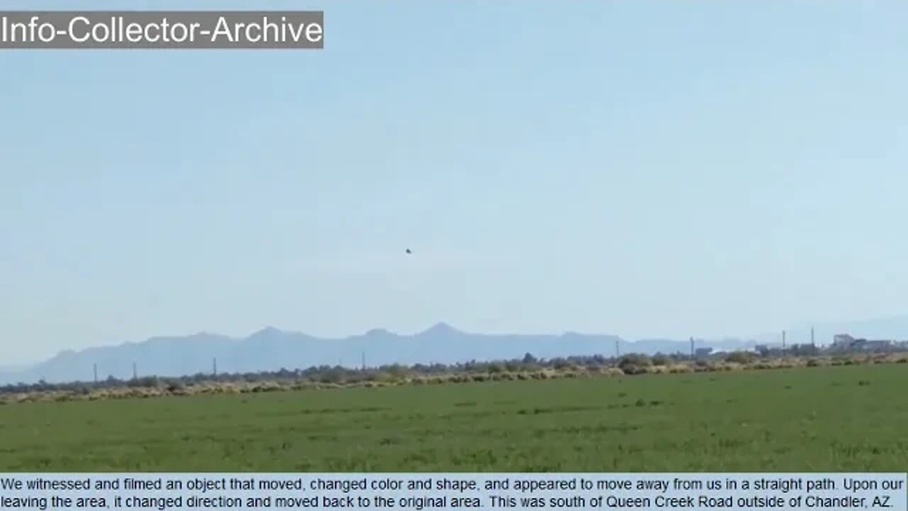 Amazing Daytime UFO Sighting Filmed Over Chandler, Arizona #2020