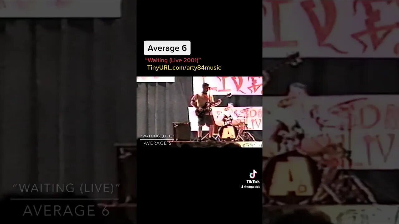 Average 6 #live performing “ #waiting ” by #average6 filmed in #2001 in #reverema
