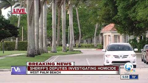 Palm Beach County Sheriff's Office investigating homicide