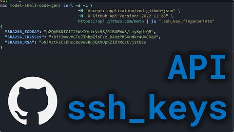 Verify GitHub's SSH Keys via the /meta API