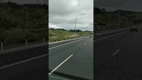 Coming back from Matakana on new motorway.