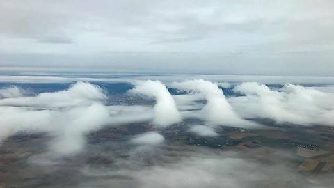 White high clouds timelapse