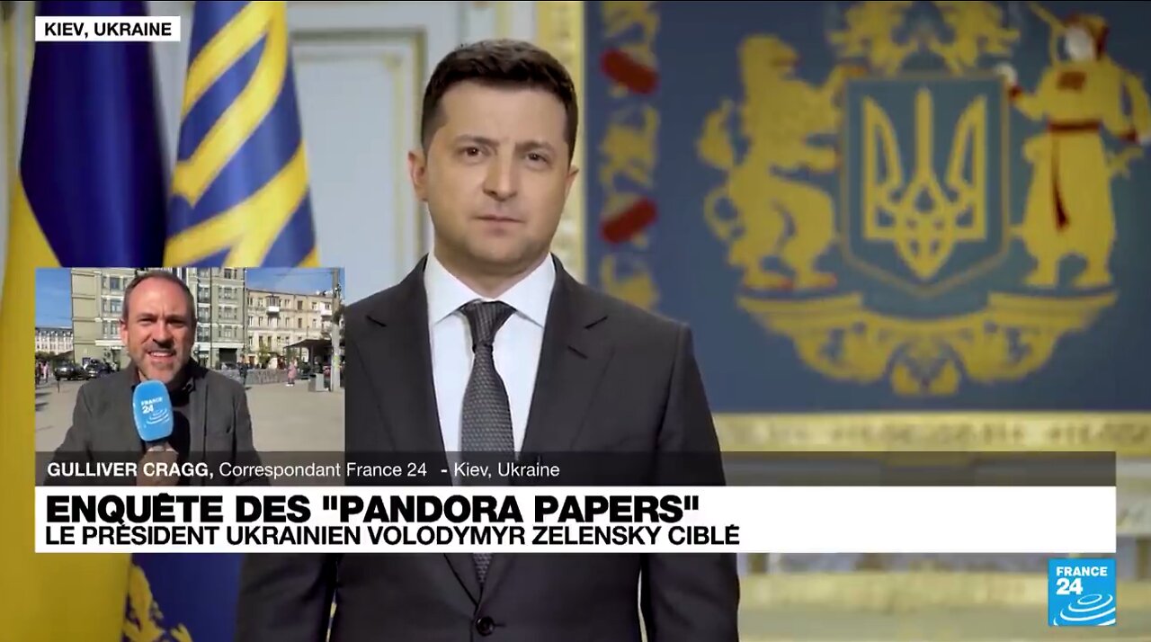 Le Président ukrainien ZELENSKY cité dans les Pandora Papers