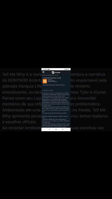 Grátis jogo: Tell me Why - na Steam
