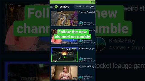 Get rick rolled and follow me on rumble