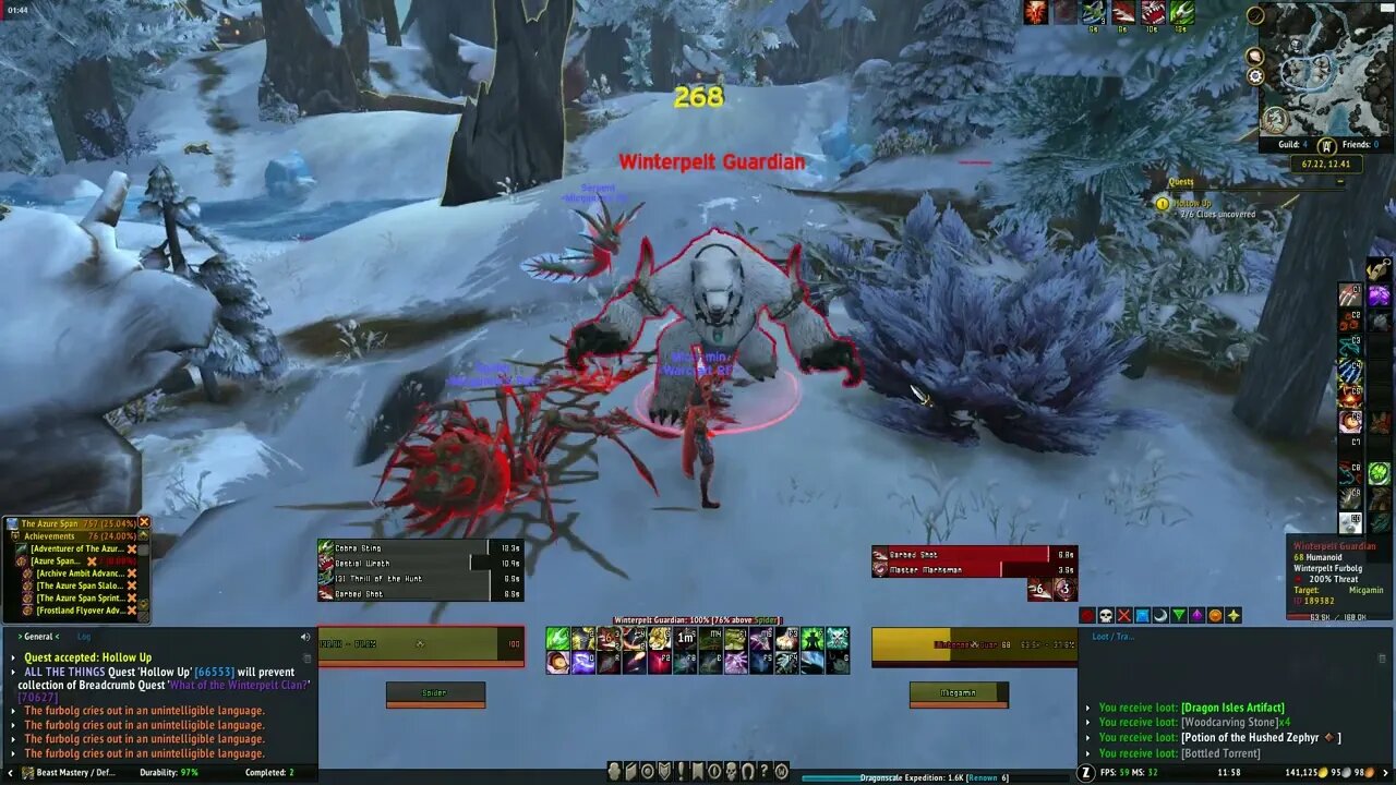 World of Warcraft Dragonflight Hollow Up