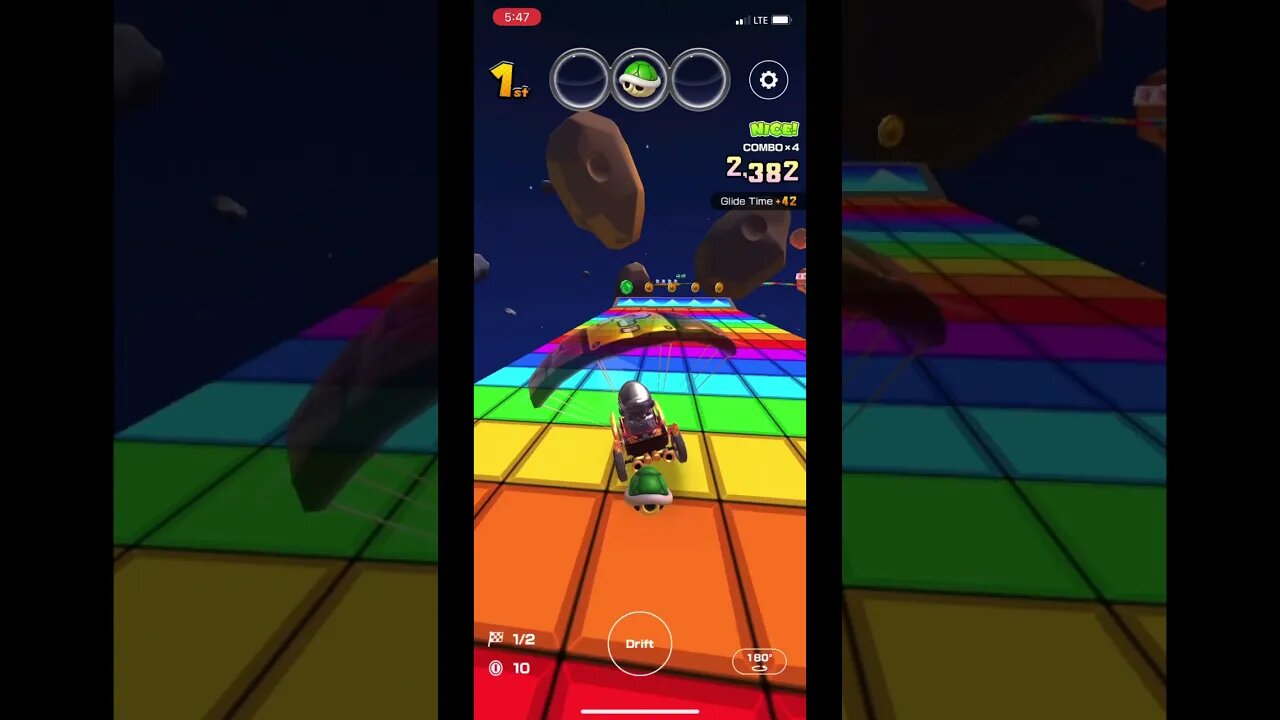 Mario Kart Tour - ? Block Glider Gameplay (Halloween Tour Premium Challenges Reward)