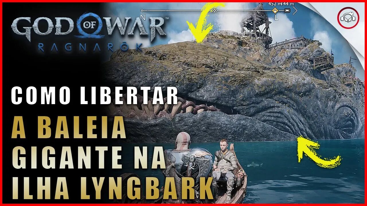 God of war Ragnarok, Como libertar a Baleia Gigante na Ilha Lyngbark | Super dica