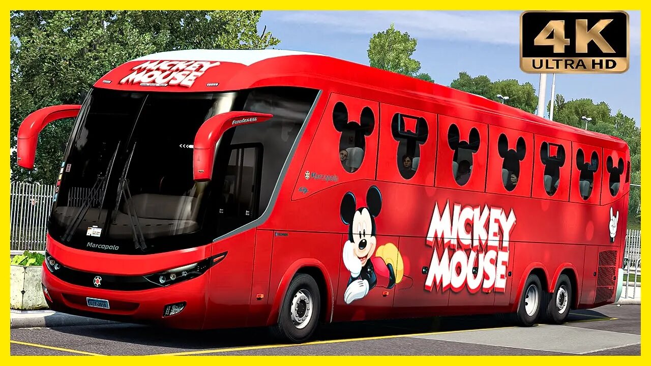 Mickey Mouse Marcopolo Paradiso G7 | Euro Truck Simulator 2 Gameplay "4K"