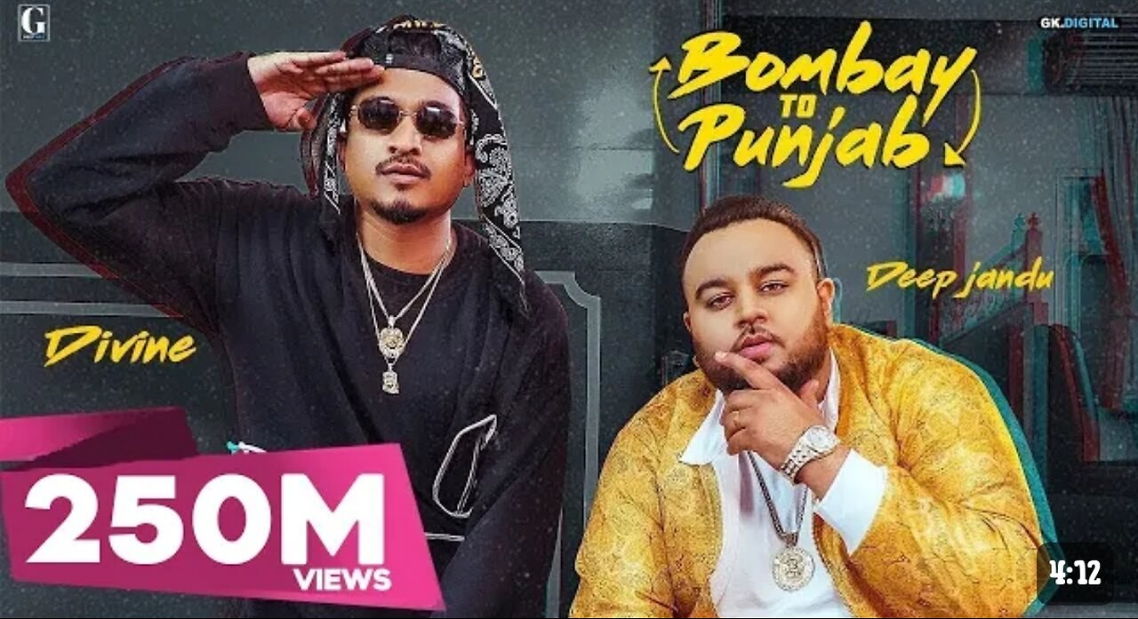 Bombay To Punjab : DEEP JANDU FT DIVINE 4K [FULL VIDEO]