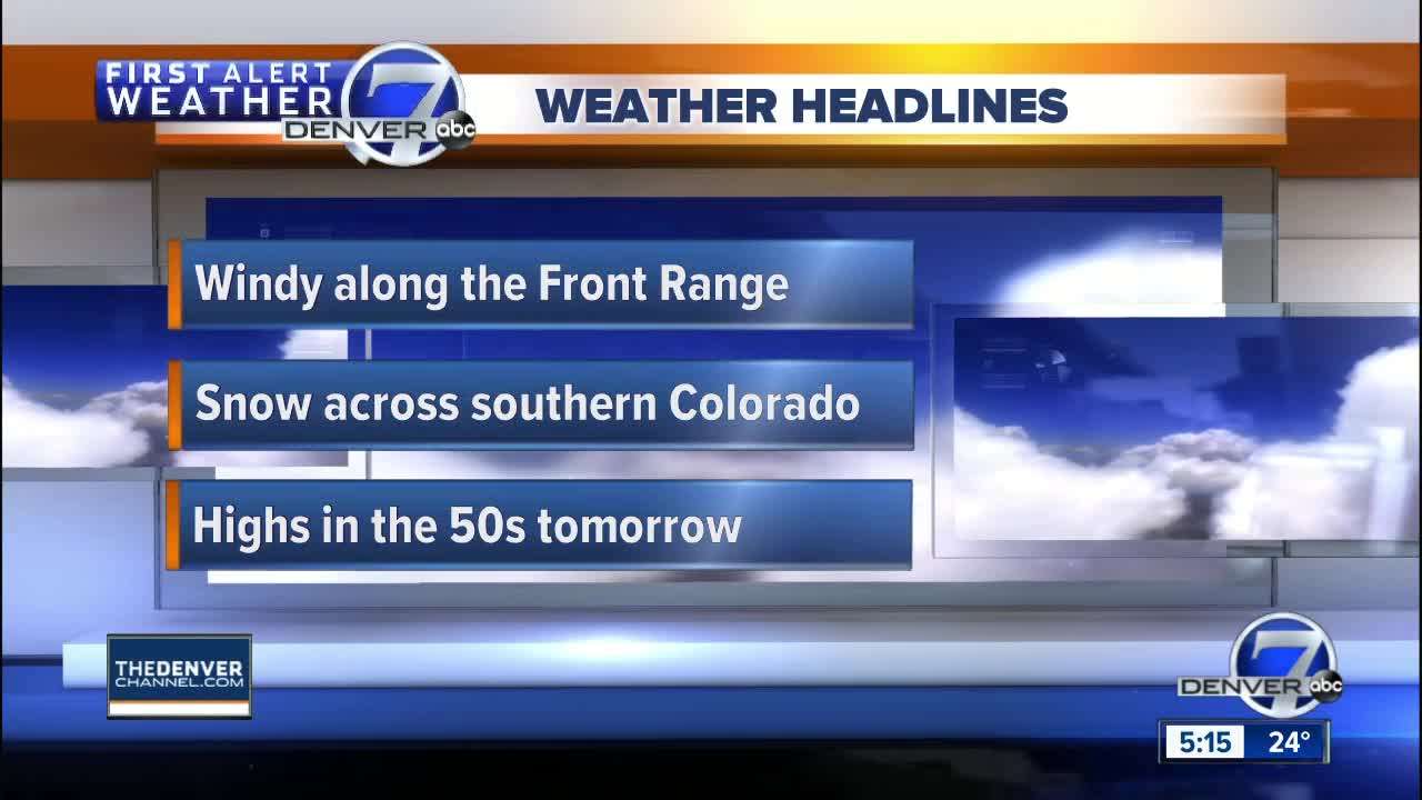 Thursday 5:15 a.m. forecast