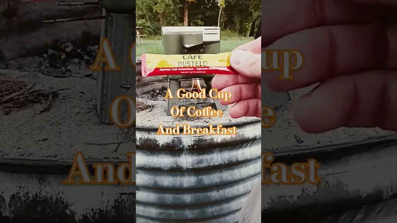 Morning Coffee and Breakfast #camping #getoutdoors #youtubeshorts #shorts