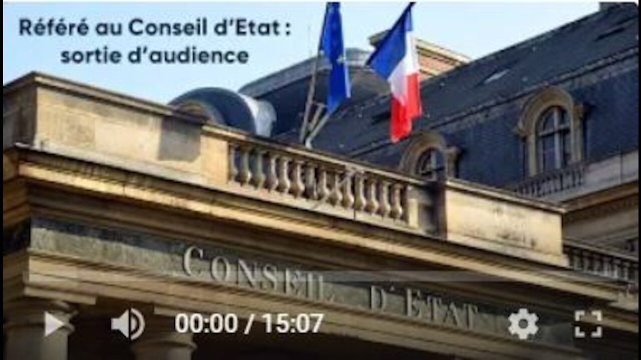 Référé contre le pass sanitaire : Conseil d'Etat, sortie d'audience