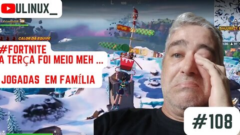 Terça de jogadas em família de #fortnite