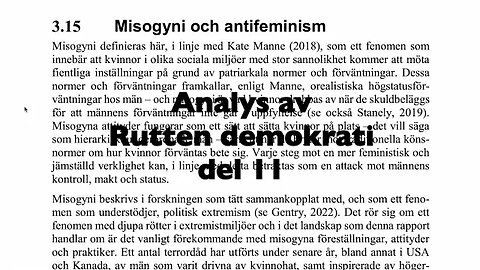 Analys av Rutten demokrati del 11