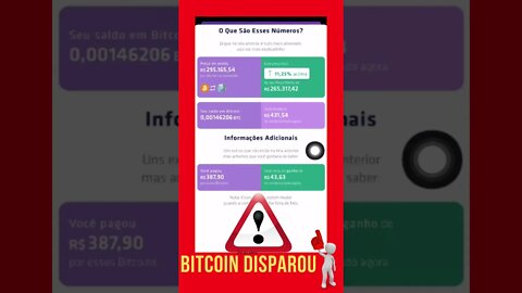 #shorts Bitcoin DISPAROU 😱