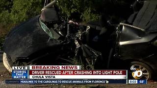 Chula Vista: Teen suffers life-threatening injuries in solo-vehicle crash