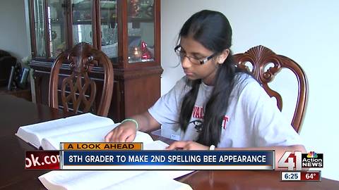 8th-grader to make second Spelling Bee appearance