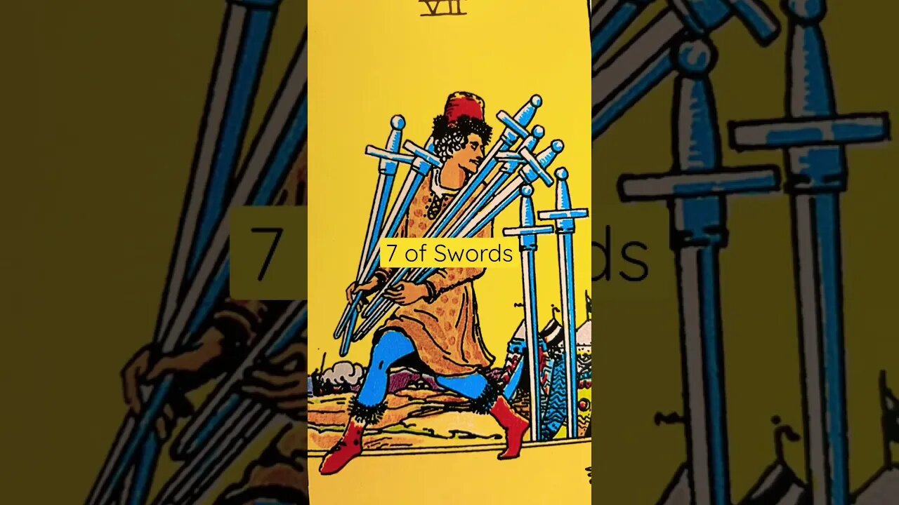 7 of Swords #shorts #learntarot