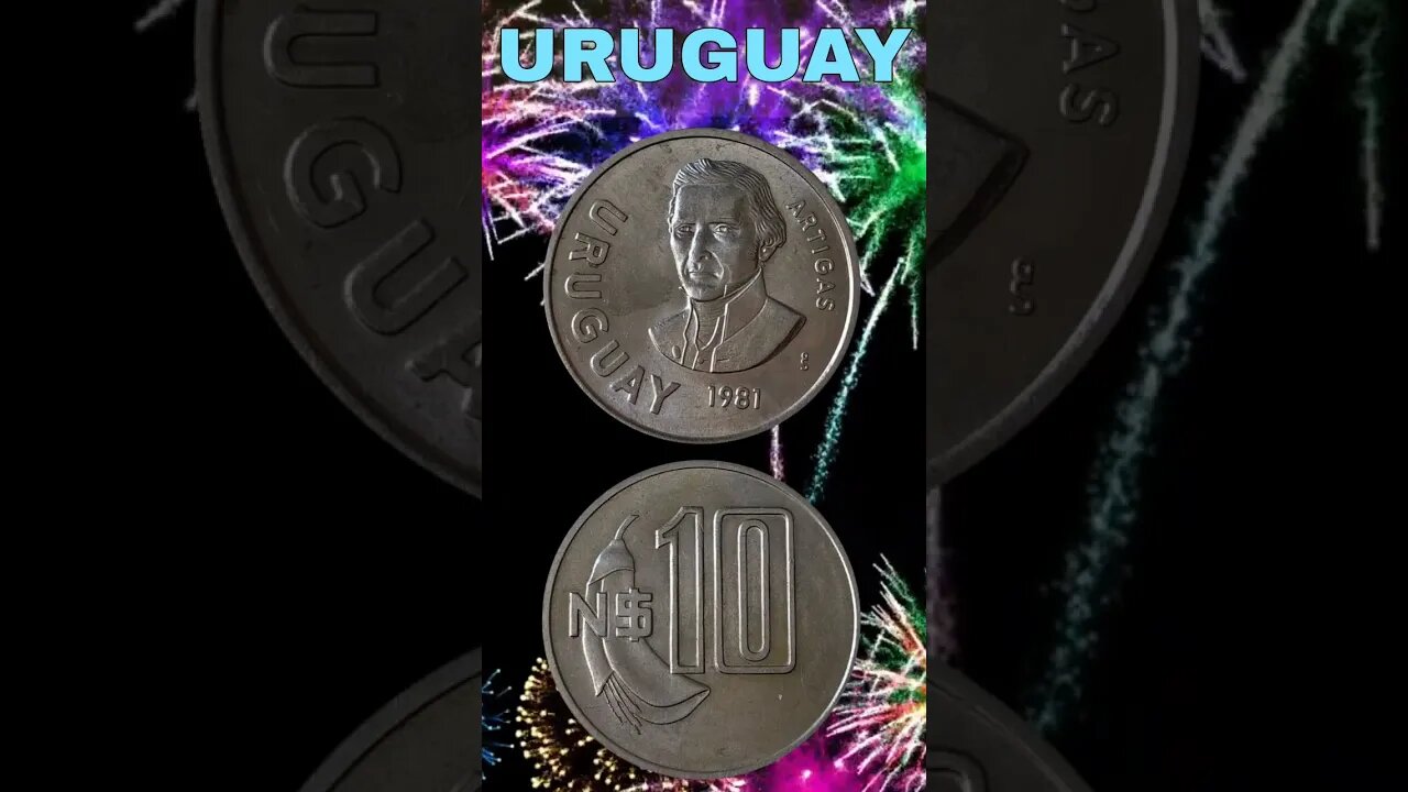 Uruguay 10 new pesos 1981.#shorts #coinnotesz