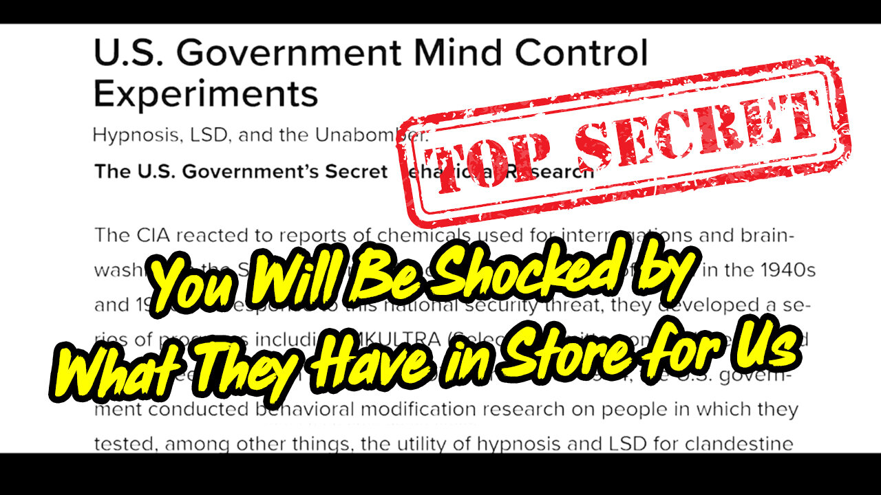 u.s Government's Secret - You Will Be Shocked by What They Have in Store for Us