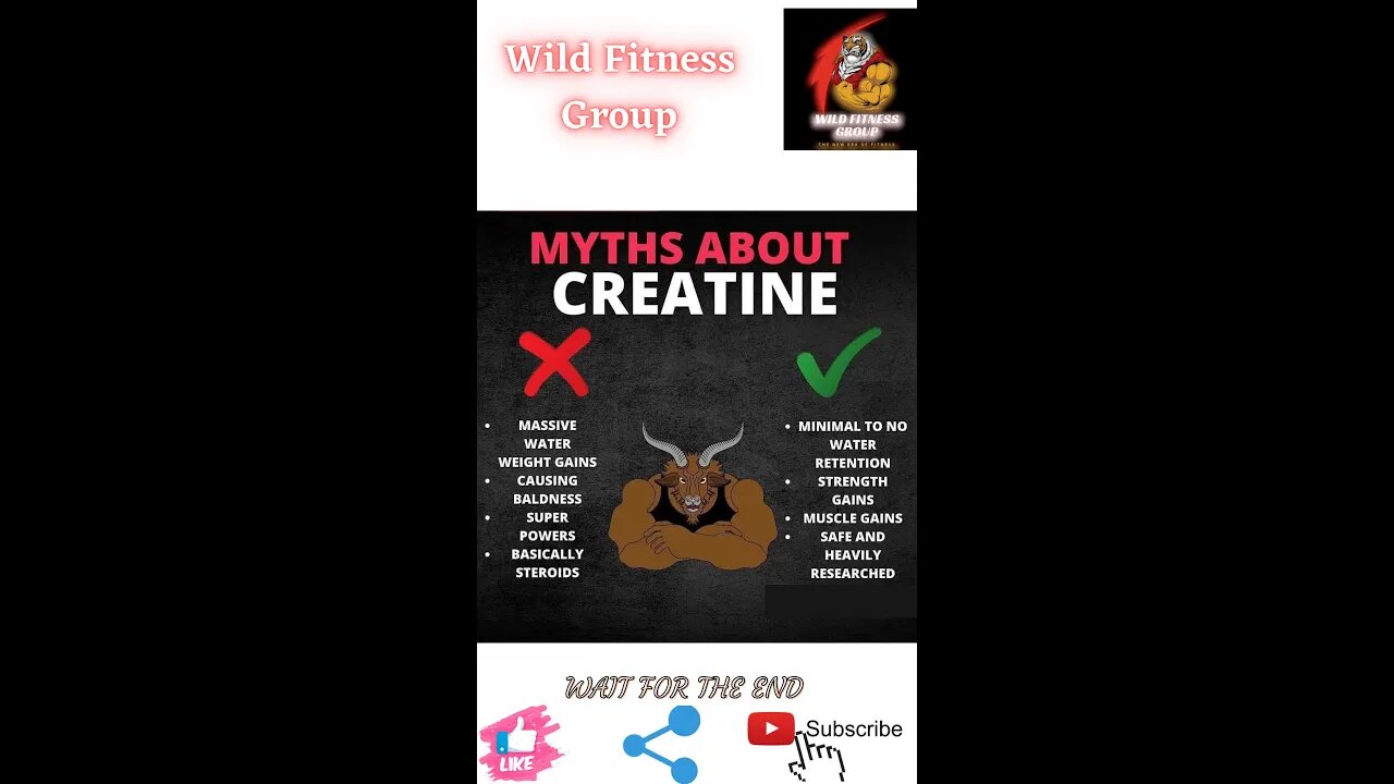 🔥Myths about creatine🔥#shorts🔥#viralshorts🔥#fitnessshorts🔥#wildfitnessgroup🔥