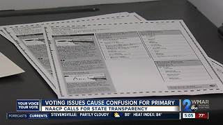 NAACP calls for transparency from state after voting issues cause confusion