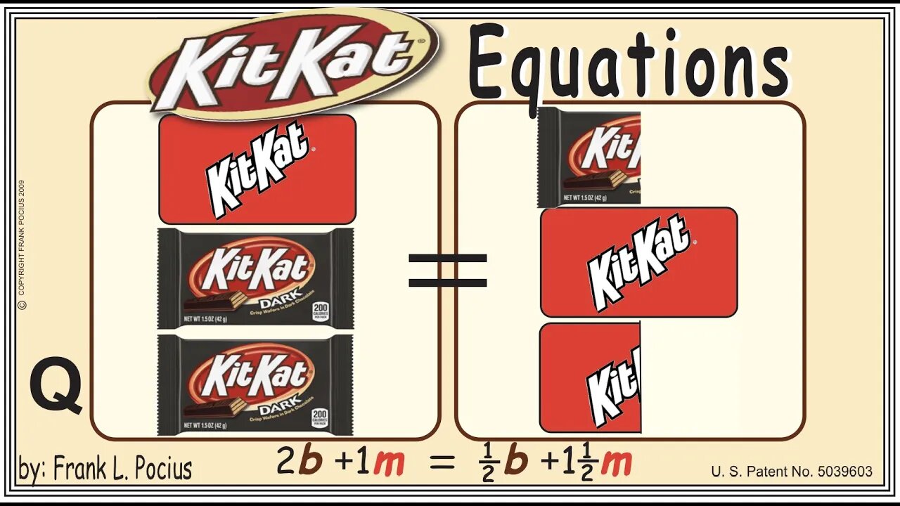 Q1_vis KITKAT DARK 2b+1m=0.5b+1.5m _ SOLVING BASIC EQUATIONS _ SOLVING BASIC WORD PROBLEMS