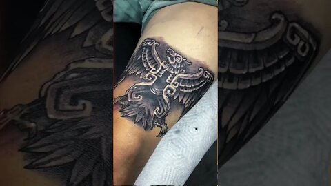 Aztec Eagle Tattoo 🦅 #tattoo #tattooartist #anime #drawing #aztec #chicago