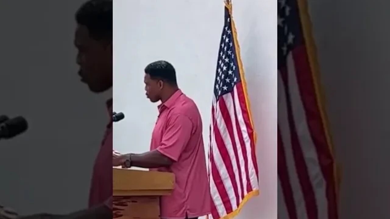 HERSCHEL WALKER senate jokes about apologizing for whiteness 23andme LIVE From GA 9-8-22