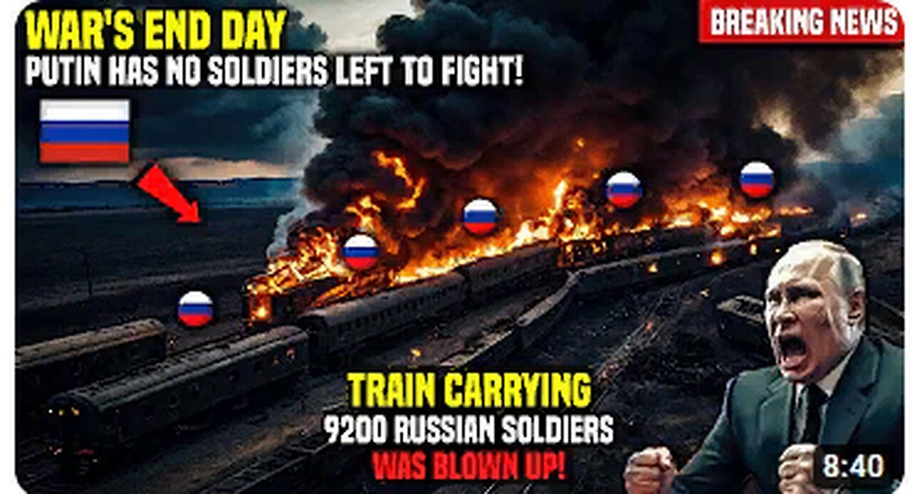 Last Day of the War: Ukraine Destroyed the Train Carrying 9200 Russian Soldiers with US Missiles!