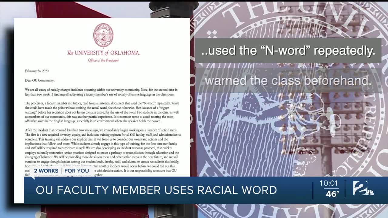 Second OU professor under fire for "n-word" use