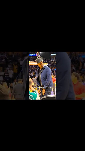 Denzel Washington, court side 🖤🖤🖤 #shorts #viral #subscribe #shortvideo #youtubeshorts #reels