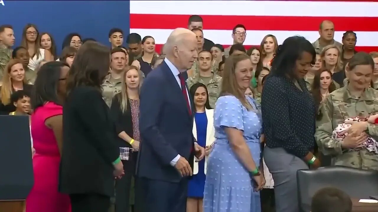 VERY Confused Joe Biden Goes After Another Baby Sniff