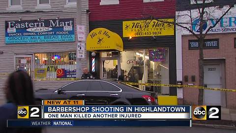 2 shot including 1 dead inside Baltimore barbershop