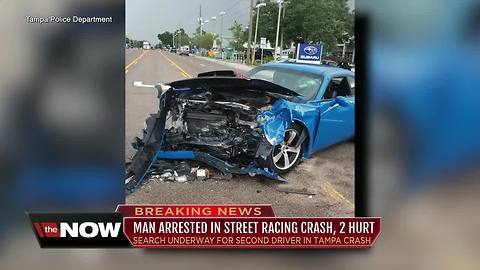 Street racing incident in Tampa injures two