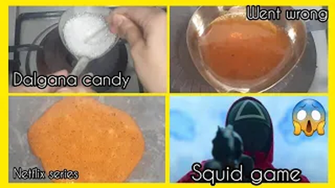 how to make dalgona candy from squid game | dalgona candy fail | went wrong 😅 |