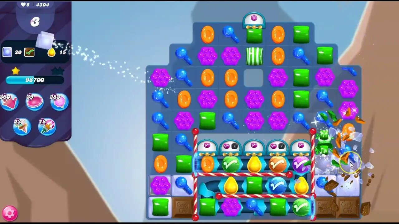 Candy Crush Level 4304 Talkthrough, 30 Moves 0 Boosters