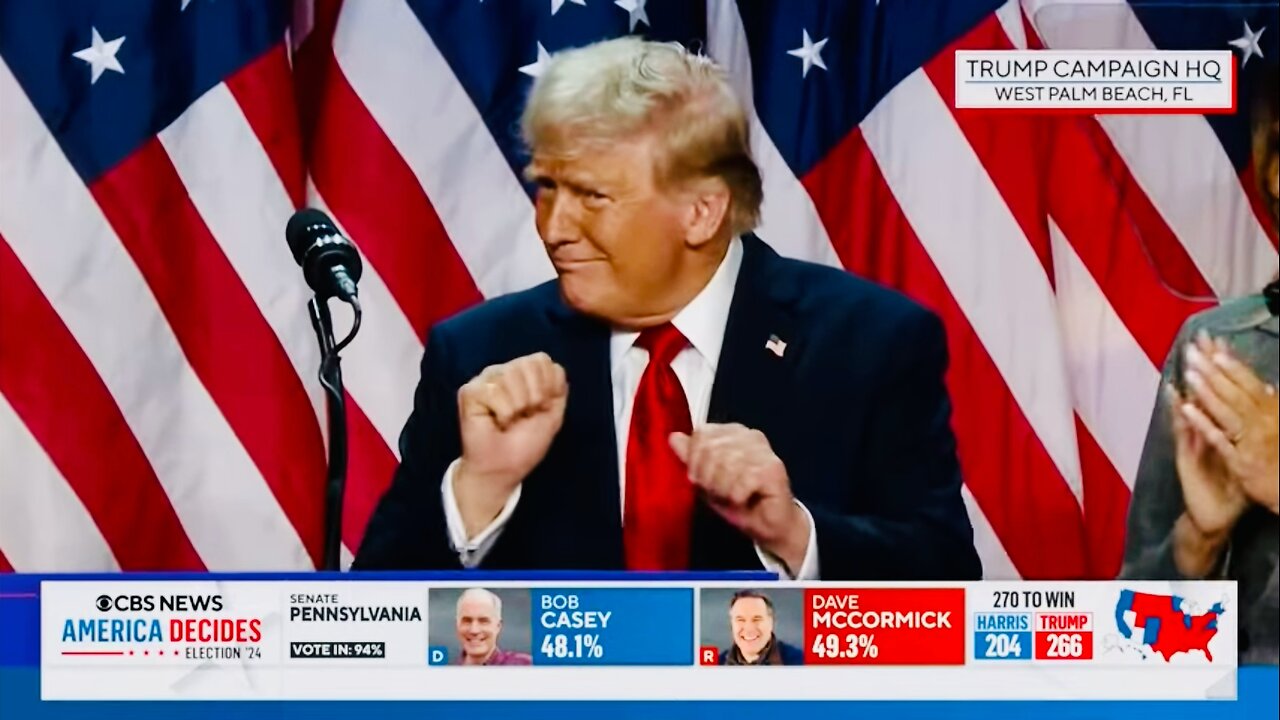 Election Night 2024: CBS Somber about Trump Winning!