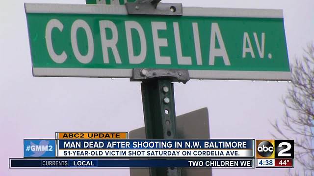 Man killed in northwest Baltimore Saturday evening