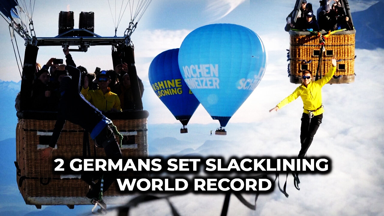 2 Germans Set Slacklining World Record2 Germans Set Slacklining World Record