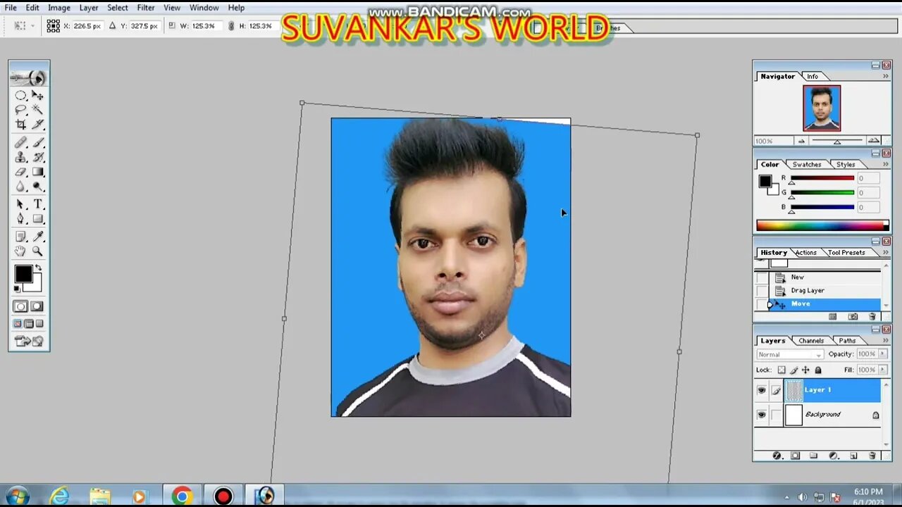 how to make passport photo ( কিভাবে খুব সহজেই ফটোশপের মাধ্যমে পাসপোর্ট সাইজ ফটো তৈরি করা যায় )