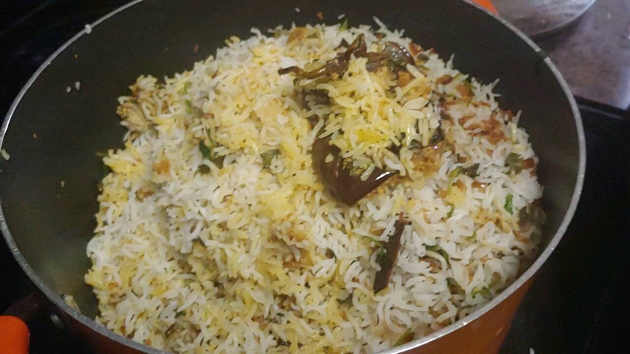 Sneakpeak of Stuffed Brinjal Dum Biryani