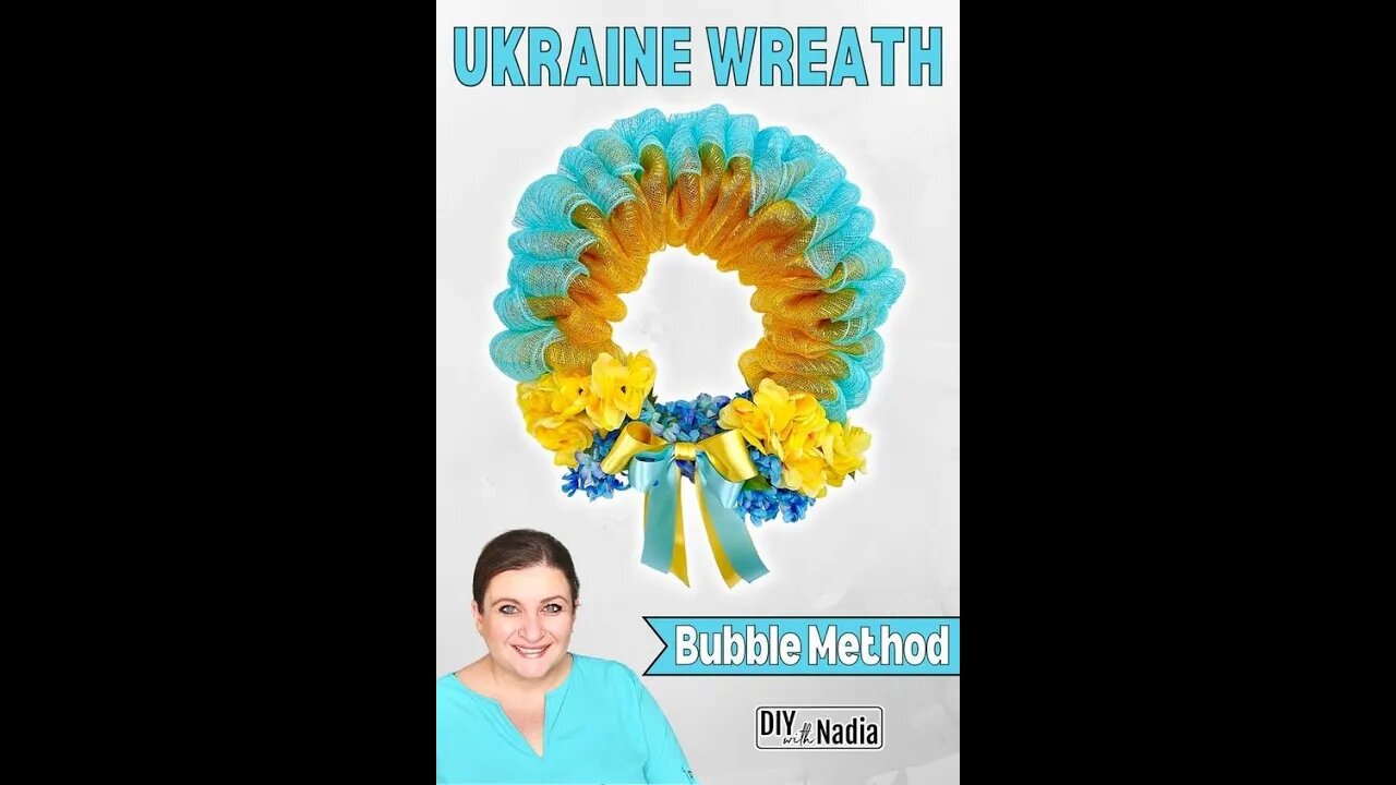 EASY Dollar Tree Deco Mesh Bubble wreath.